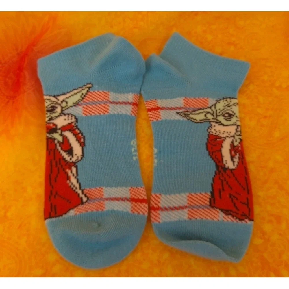 5 Pairs Star Wars‎ Yoda Darth Vader No Show Socks Boys Size 4-10